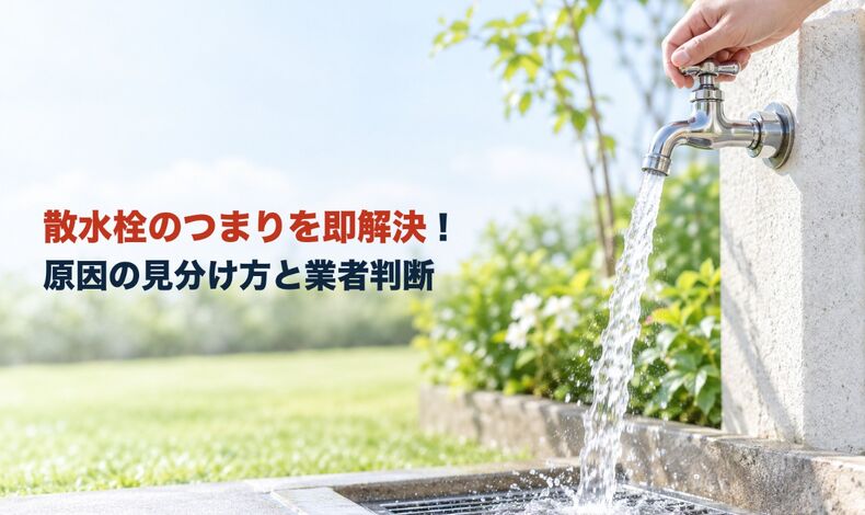 画像38577：散水栓のつまりを即解決！原因の見分け方と業者判断