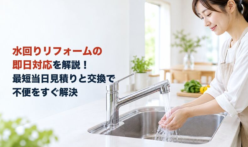 画像38589：水回りリフォームの即日対応を解説！最短当日見積りと交換で不便をすぐ解決