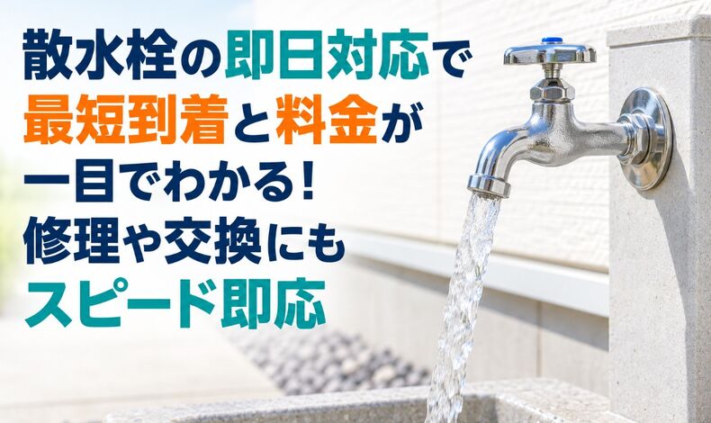 画像38750：散水栓の即日対応で最短到着と料金が一目でわかる！修理や交換にもスピード即応