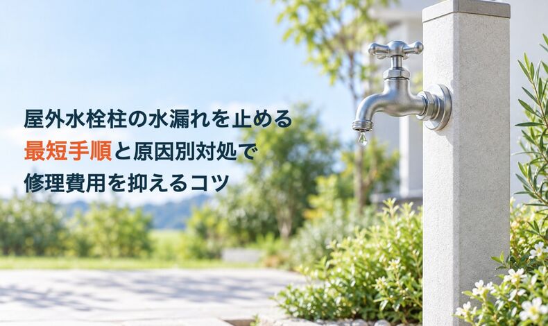 画像38772：屋外水栓柱の水漏れを止める最短手順と原因別対処で修理費用を抑えるコツ